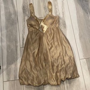 Gold and sequins BCBG evening dress Sz 6
